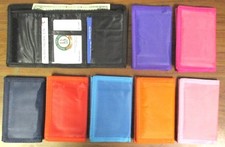 PICK 1-CUTE TRI FOLD NYLON WALLET 3.5" X 5" 1 ZIPPER ,UNISEX-MC7444