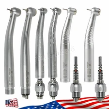 KaV Style Dental Fiber Optic / LED E-generator Turbine Handpiece 6/ 2/4Hole OEM