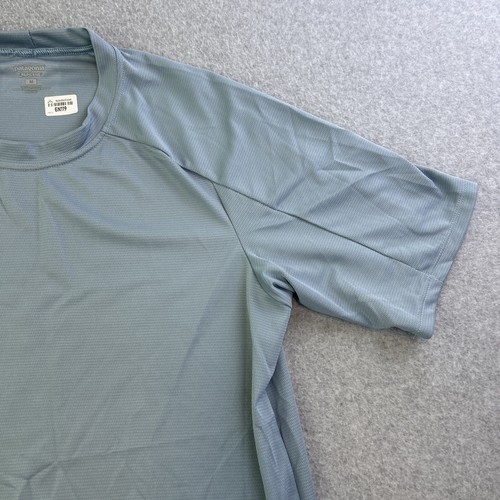 Patagonia Capilene Shirt Mens Medium Blue Short Sleeve Outdoor Casual Adult - Picture 7 of 13
