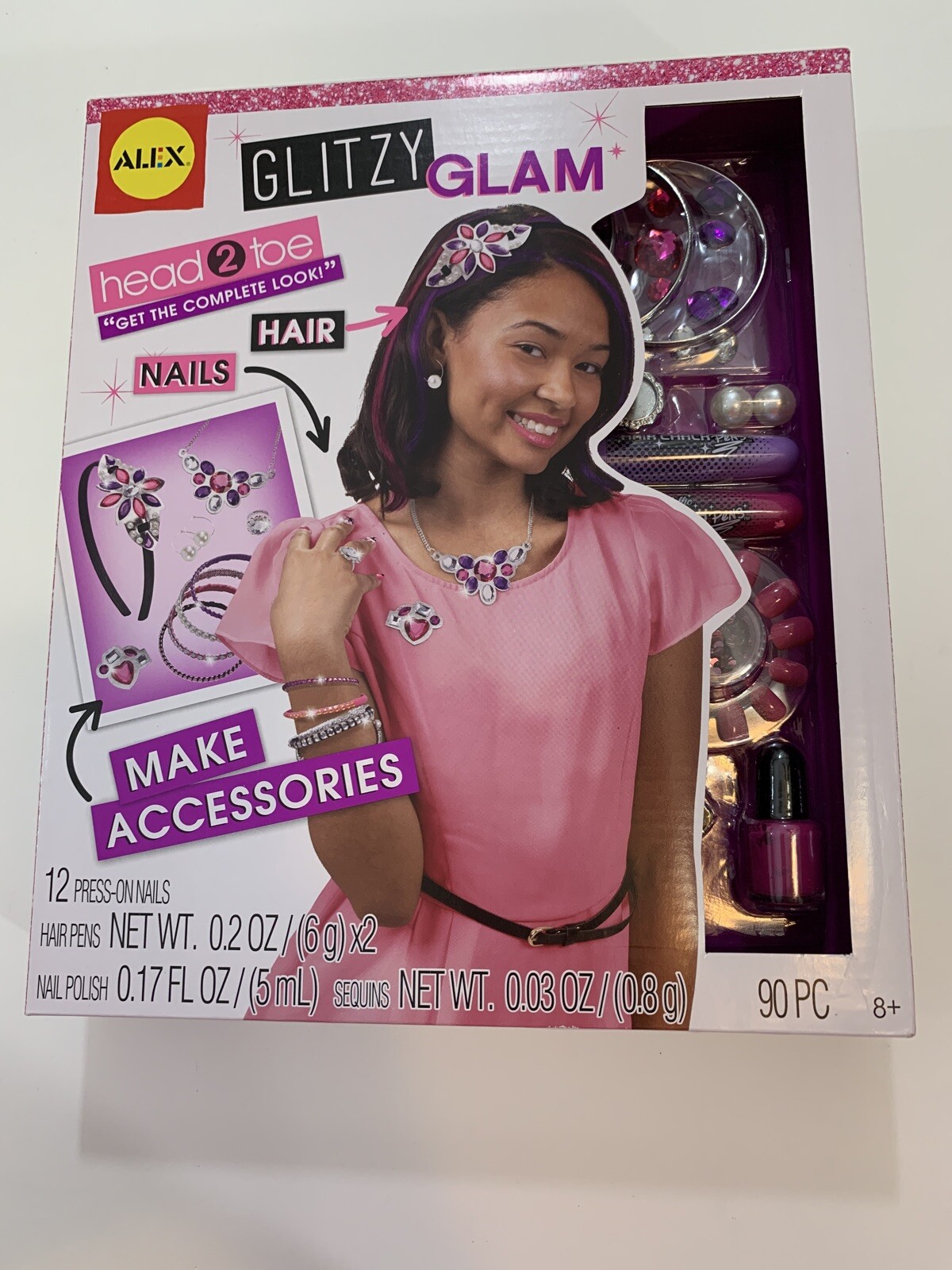 Do-it- Yourself Wear, Glitzy Glam, Make Accessories, 90pcs. 