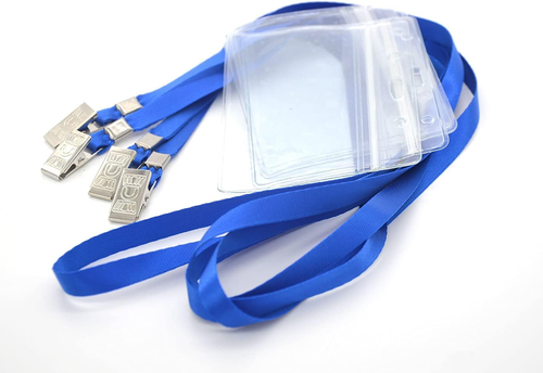 Name Tags, 50 Pcs Waterproof Type Clear Plastic Horizontal Name Tag Badge Id Car - Picture 7 of 12