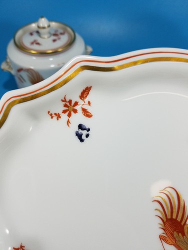 Vintage RICHARD GINORI Italy Siena Rust Tea Set: Sugar Bowl, Creamer & Tray RARE - Picture 6 of 14