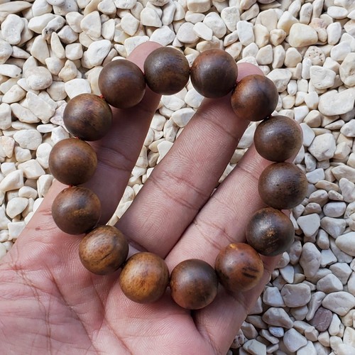 16 mm Borneo Aetoxylon Agarholz 14 Perlen schöner Geruch Gaharu Buaya Armband #20 - Bild 3 von 4