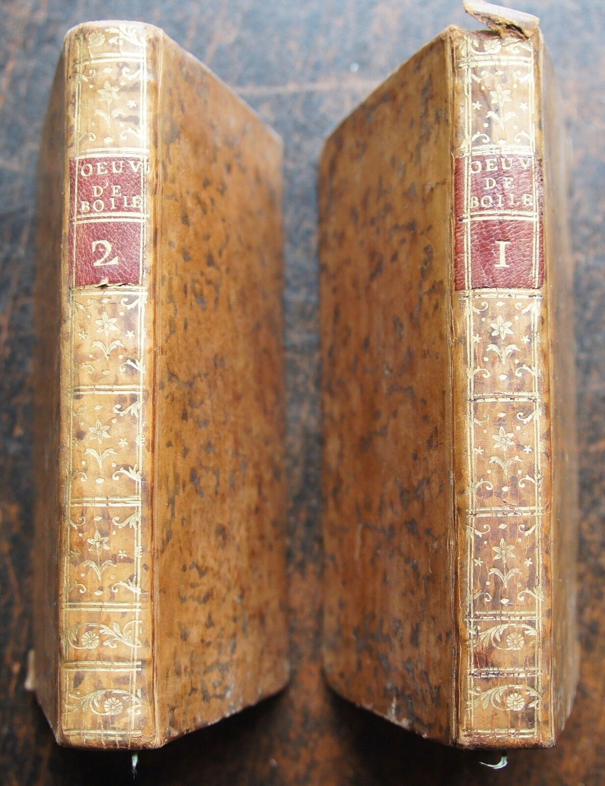 BOILEAU DESPREAUX: Oeuvres. Paris, chez Humblot, 1770. 2 volumes in 12,