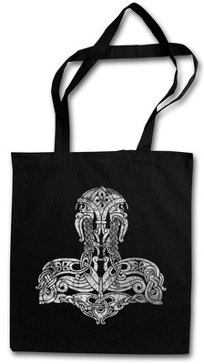 THOR´S HAMMER II Hipster Shopping Cotton Bag - Mjölnr Odin Loki Midgard Mjölnir
