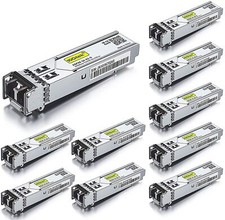 Lot of 10 For Cisco GLC-SX-MMD Transceiver, 1000Base-SX, 1G SFP Multi-Mode 550m