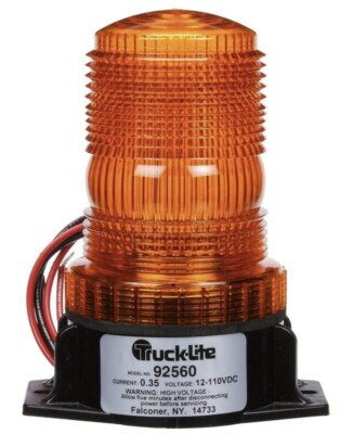 NEW Truck-Lite 92560 LED Permanent Mount Strobe Lamp - Yellow