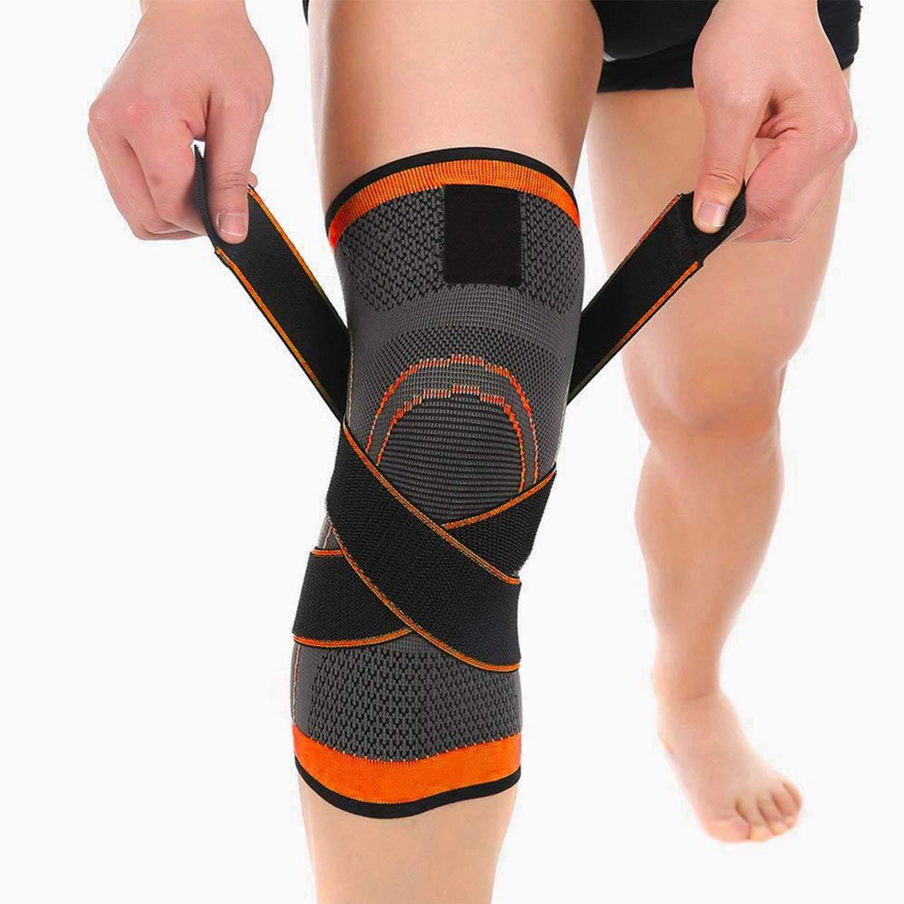 Orange-a knee brace