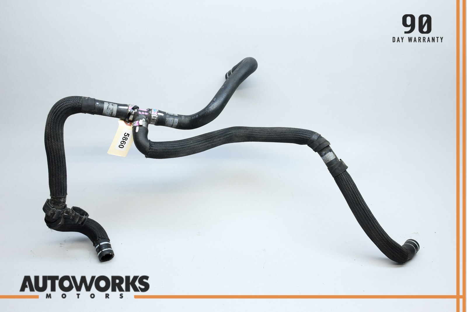 14-19 Maserati Ghibli M157 3.0L Engine Motor Coolant Water Hose Set OEM