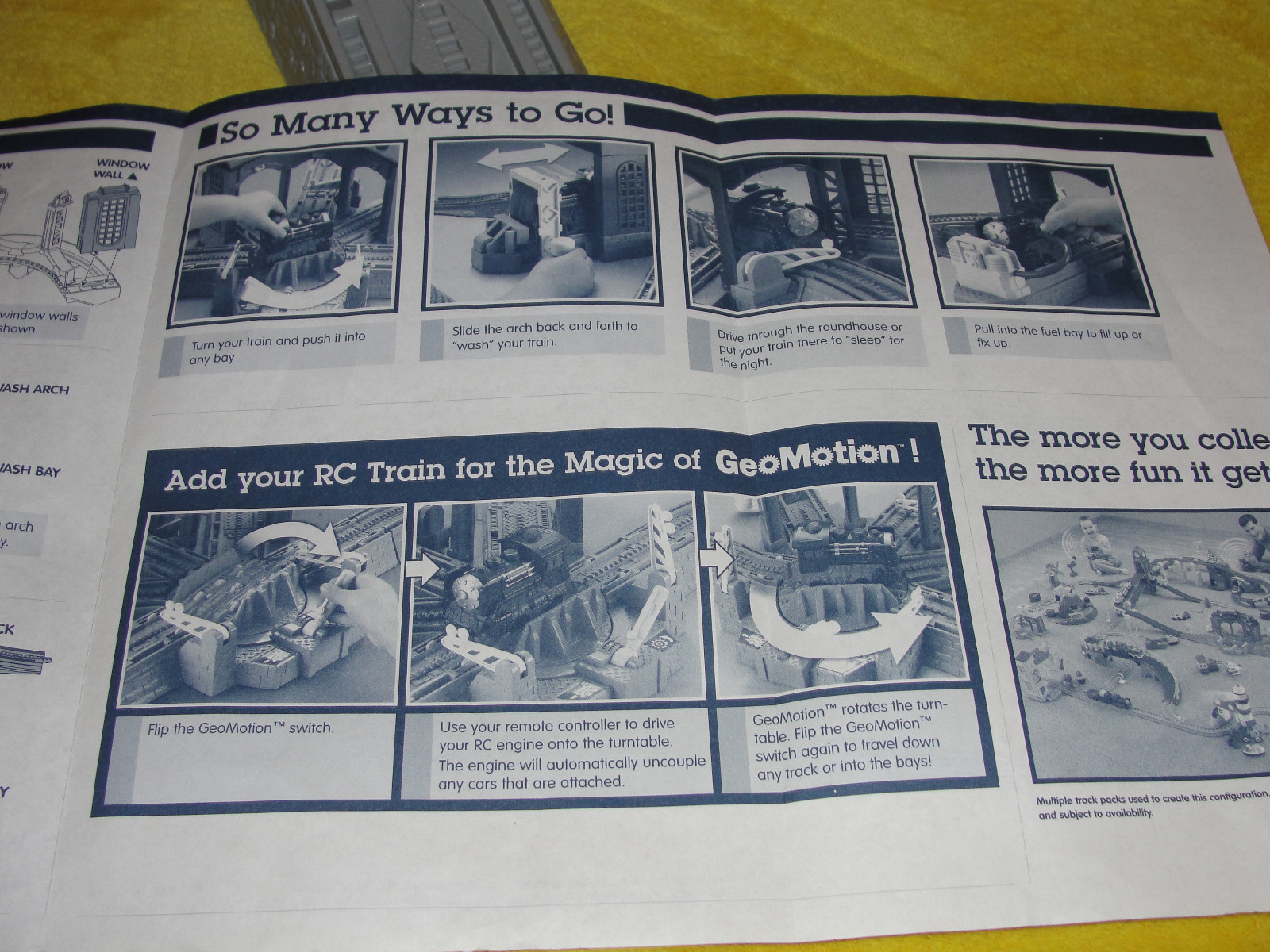 fisher price geotrax train table