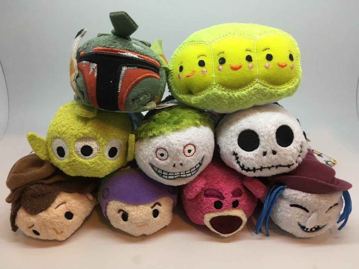 Lot of 9 Disney Store Japan Tsum Tsum Plush Collection Brand New