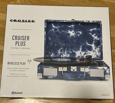 NEW Crosley Cruiser Plus Portable Turntable Bluetooth Indigo Blue CR8005F-IN