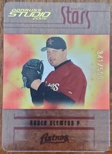 2005 DONRUSS STUDIO ROGER CLEMENS CLEAR ACETATE GOLD SP /500 CARD #S-9 NM/MT