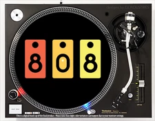 808 - 7"-12" DJ slipmat slip mat LP turntable record player