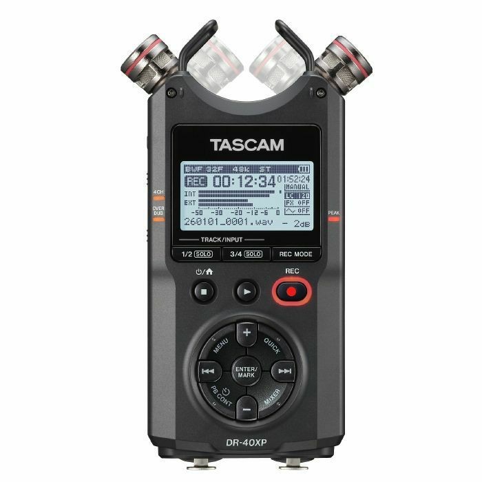 Tascam DR-40XP Portable 4-Track Digital Audio Recorder & USB Audio Interface