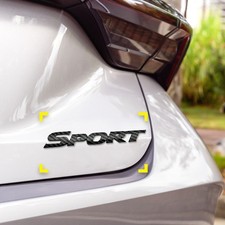 Carbon Fiber SPORT Logo Emblem Badge Sticker Bumper Trunk Decal Car Accessories