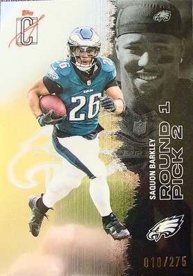 ✨/275✨2025 Saquon Barkley Topps Signature Class Round 1 Eagles #43