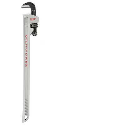 Milwaukee Tool 48-22-7213 10'' Aluminum Pipe Wrench With Powerlength Handle