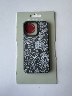 TED BAKER HANDYHÜLLE IPHONE 13 PRO Schwarz Weiß Cartoon NEU 29£ Biologisch Abbaubar