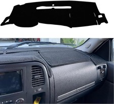 Black Dashboard Dash Board Cover Mat 2007-2013 Chevrolet Silverado GMC Sierra
