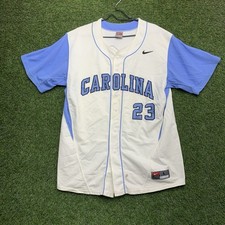 North Carolina Tar Heels Nike Jersey Mens Large Baseball #23 White Blue Stitched