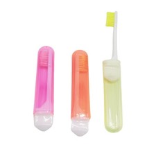 Travel Toothbrush for Family Mini Foldable Toothbrushes with Detachable Heads