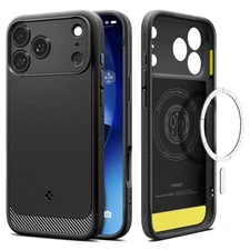 For iPhone 17 Pro Max / 17 Pro / 17 | Spigen Rugged Armor MagFit Phone Case