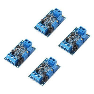 Acxico 4Pcs Current to Voltage Converter Module 0/4-20mA to 0-3.3V 0-5V 0-10V Vo