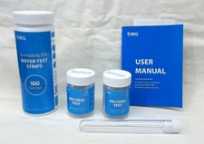 HYDROCRYSTAL 17 IN 1 DRINKING WATER TEST KIT 100 TEST STRIPS 2 BACTERIA TESTS