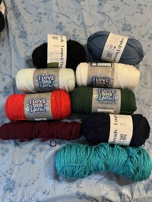 Lot Of Yarn -  I Love To Yarn  And  Loops And Threads  ~ Great Assortment