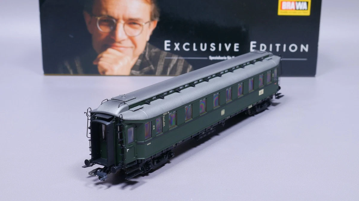 H0 DC Brawa 2448 Preußischer D-Zug-Wagen 2. Kl. B4üw 19 993 Mz DB OVP #ST_743