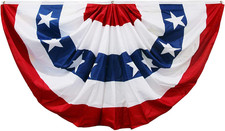 4Th of July Decorations,American Flag Bunting for Outside,Fourth of July Bunting