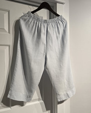 Buttercups Womens Light Blue Linen Pull-On El...