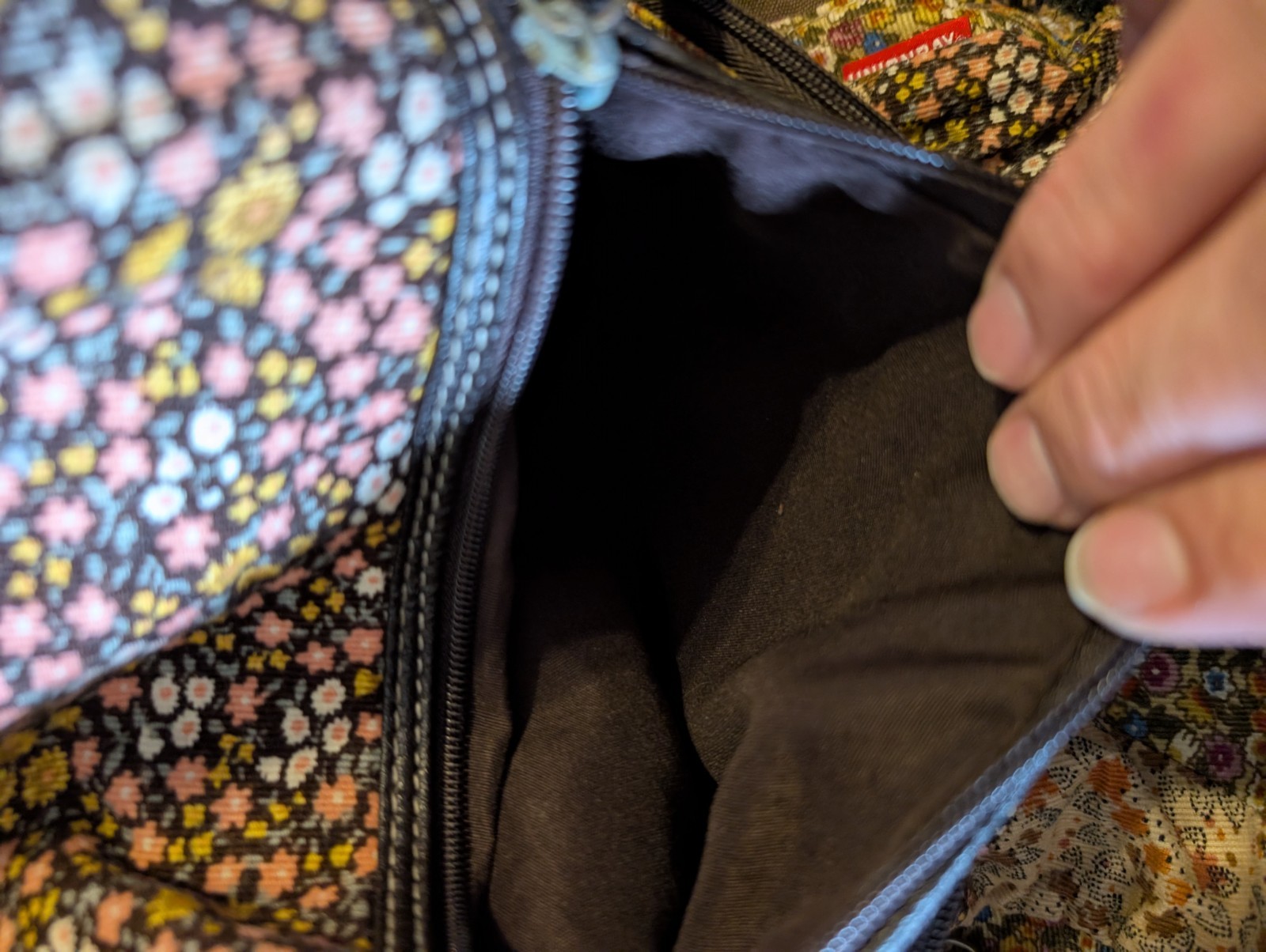 Union Bay Backpack Boho Patchwork Brown And Flora… - image 7