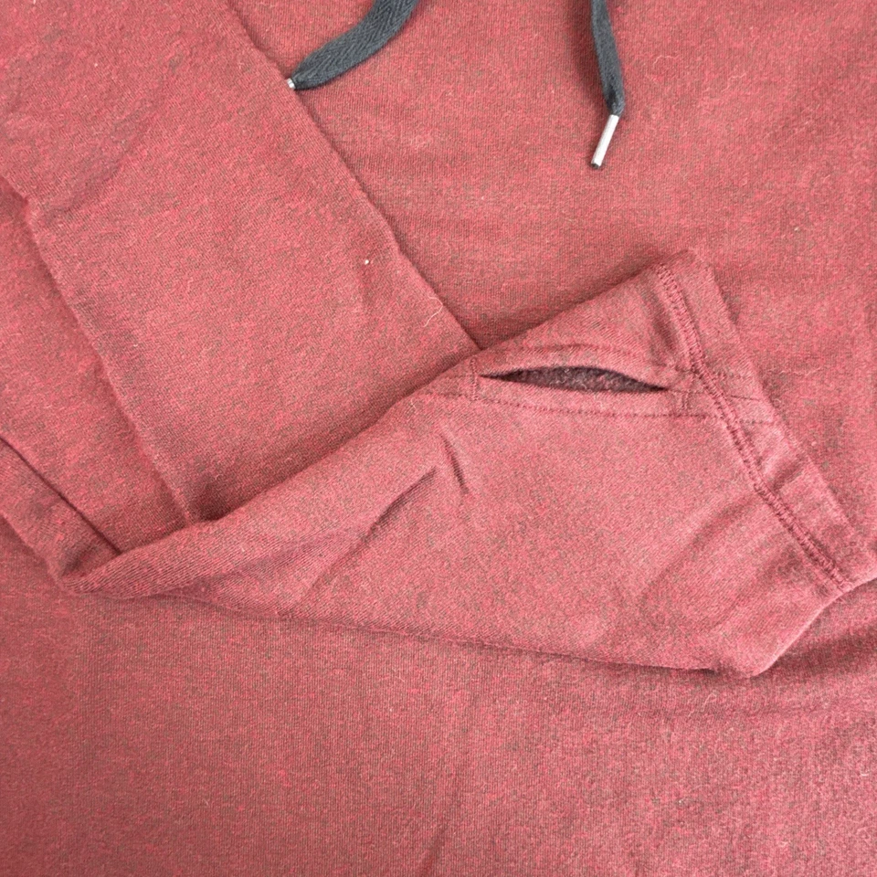 Sudadera túnica cuello capucha manga larga ultra acogedora Cuddl Duds para mujer L Hth Borgoña Foto 2 de 4