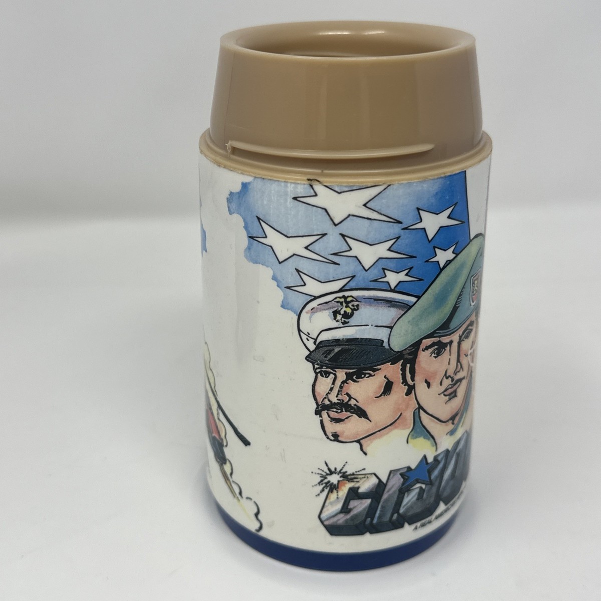 G.I.ジョー　THERMOS ヴィンテージ　水筒 Vintage 1989 Hasbro GI Joe Blue Plastic Lunchbox & Thermos Aladdin