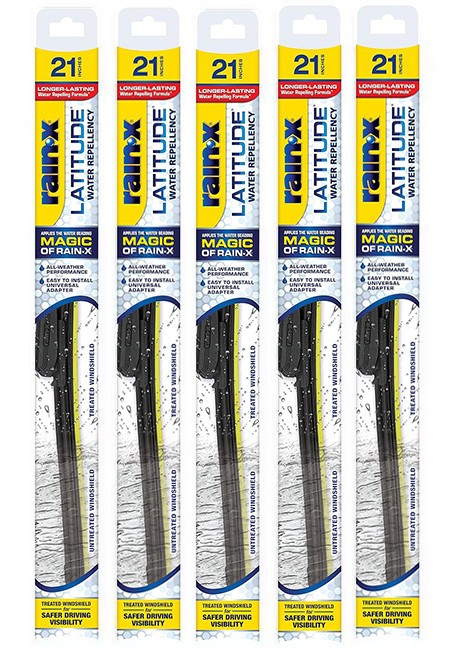 Rain-X 5079278-2-5PK Latitude Water Repellency Wiper Blade, 21" (Pack 5)