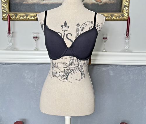 Skims Fits Everybody T-Shirt Black Underwire Bra 32DD - 第 1/7 張圖片