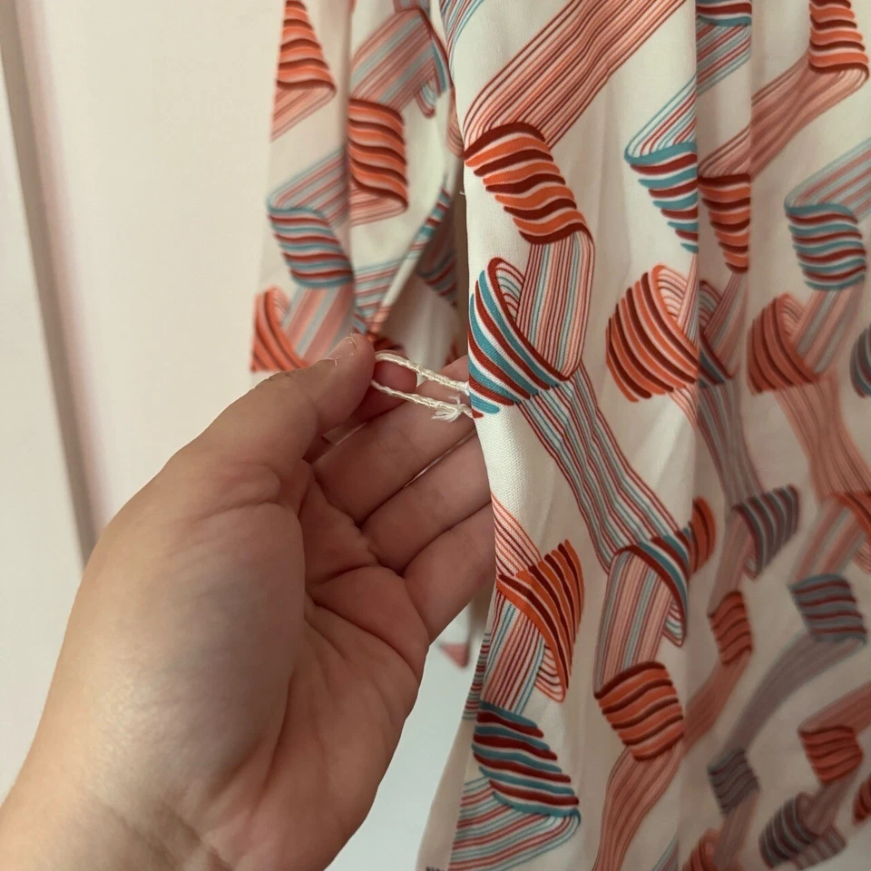 Top De Colección Años 70 Mod Cuello Alto Para Mujer M Twee Groovy Dopamina Retro Funky Patrón Foto 4 de 4