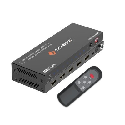 8K HDMI Switch 4x1, Supports 8K@60Hz, 4K@120Hz, HDR, CEC, Compatible with