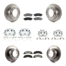 Front Rear Brake Rotors Pads Calipers Kit for Ford F-250 Super Duty Excursion 20