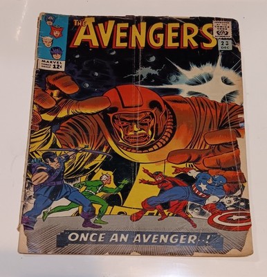 Avengers #23 Marvel 1965 SilverAge Kang the Conqueror Captain America Hawkeye VG
