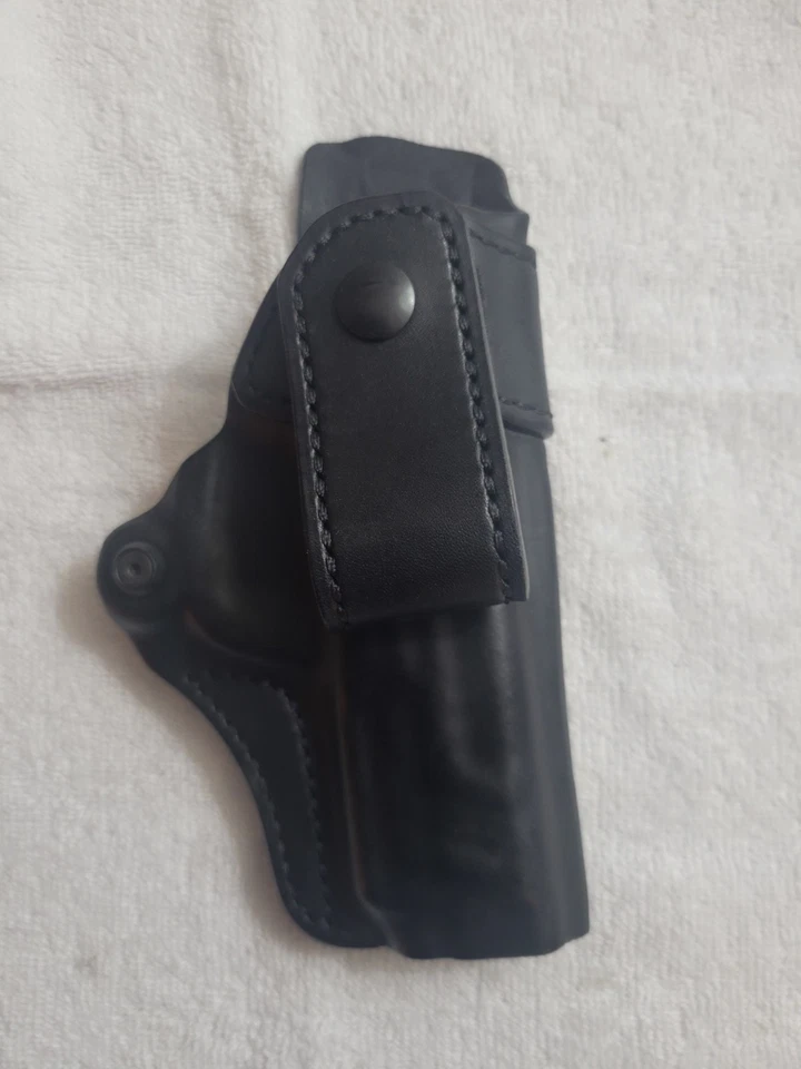 Funda de cuero Blackhawk dentro de los pantalones S&W MP 9/40 4 pulgadas negra derecha (B7) Foto 4 de 4