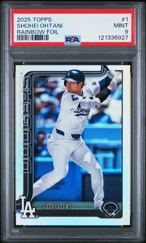 2025 Topps #1 Shohei Ohtani Rainbow Foil PSA 9