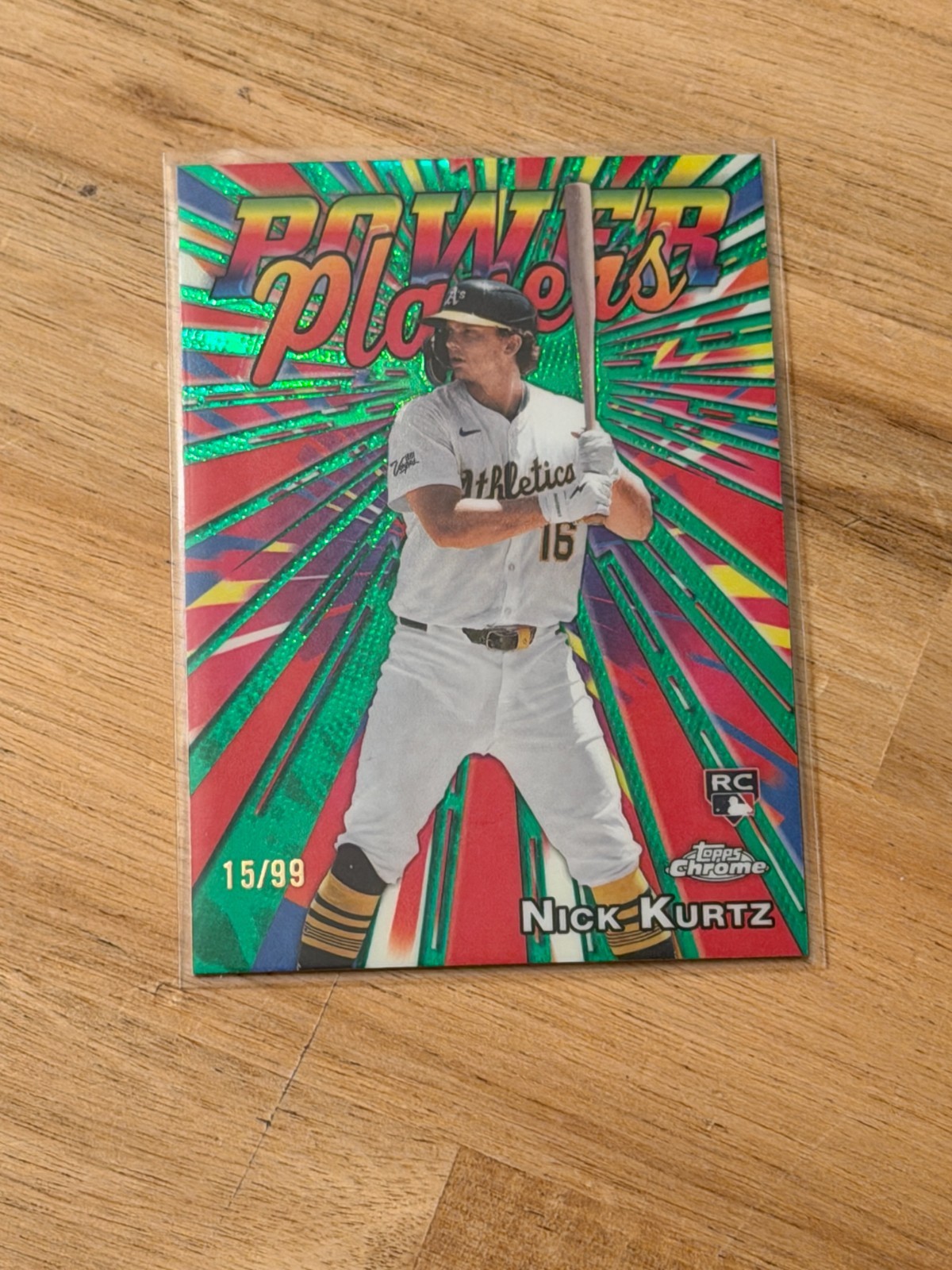 Nick Kurtz - 2025 Topps Chrome Update Green SP /99 Power Players Rookie RC