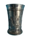 Vintage SKS Zinn 95% Pewter Cup Germany Landmarks Beer Stein Goblet! — photo 1