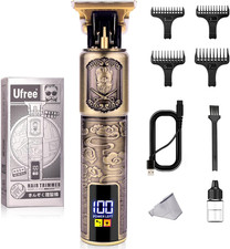 Beard Trimmer for Men, Zero Gapped T-Blade Hair Clipper  Mustache Trimmer Kit