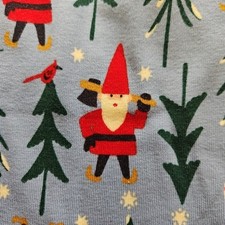 NWT Hanna Andersson HOLIDAY HARVEST GNOME BLUE PAJAMA PANTS UNISEX ADULT XL