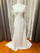 White Off The Shoulder Wedding Gown Dress