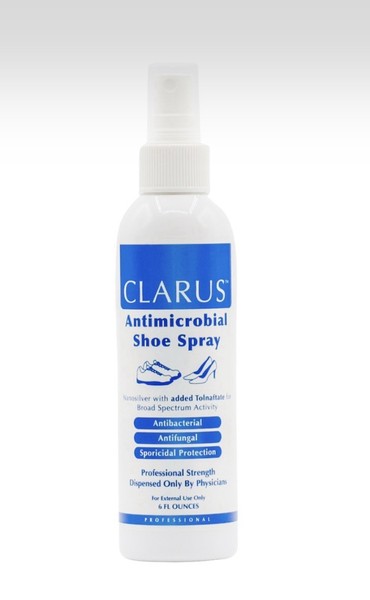 Clarus Antimicrobiano 🦠 Spray para Zapatos 6 fl oz Fuerza Profesional Exp 12/2029